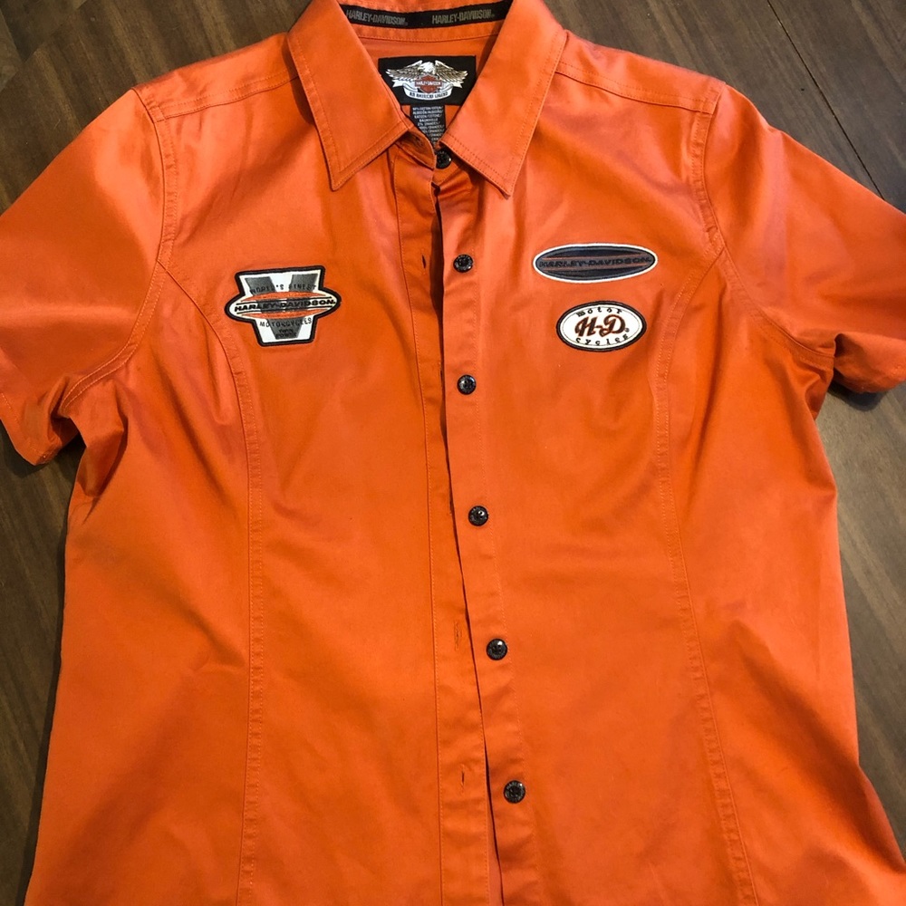 New w/o tags womens X-Large Harley Davison authentic button up